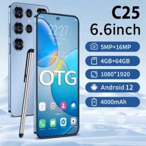 new smartphone C25 Android7.3Inch Large Screen4+64G Smartphone Shopee