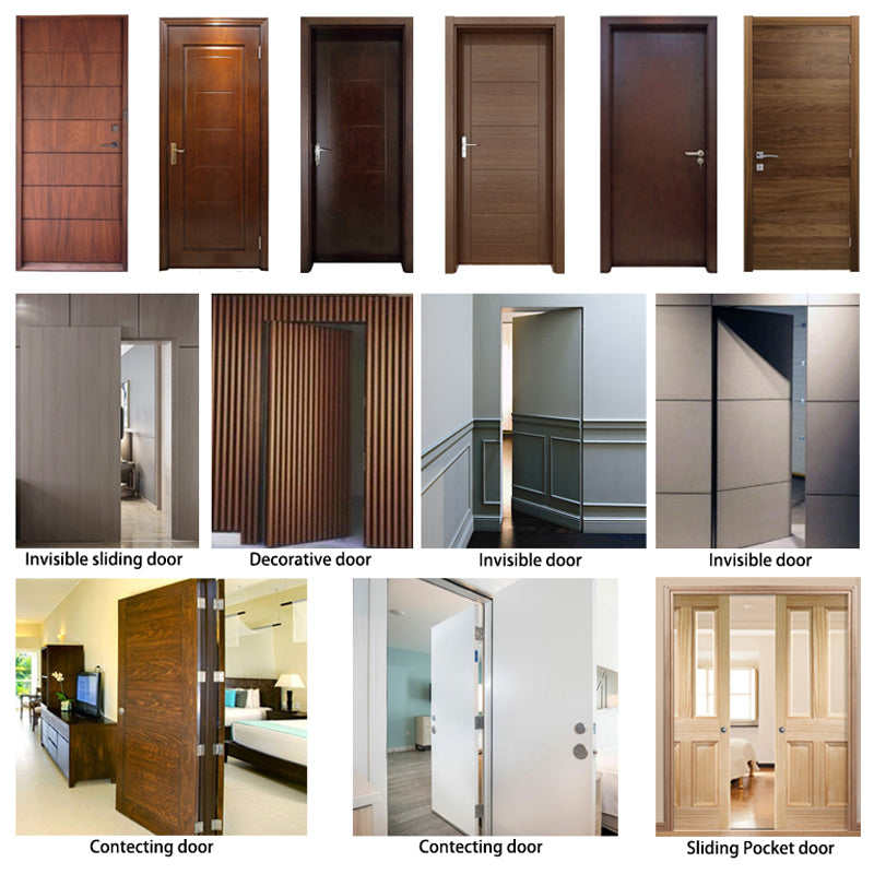 Wooden Fire Door,Fire Proof Door, Fire Rated Wooded Door, FR-12 - 图片 5