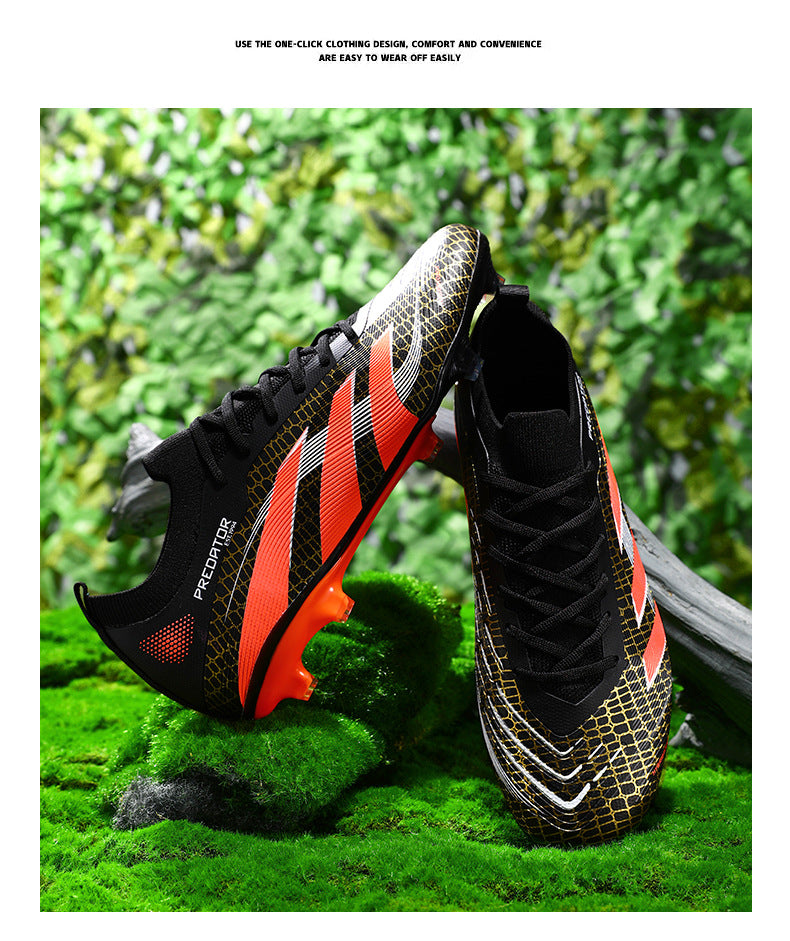 2025New Football Shoes for Men and Women, Youth Students, Fashionable and Comfortable, Long Spikes, Low-top, Factory Direct Sale - 图片 48
