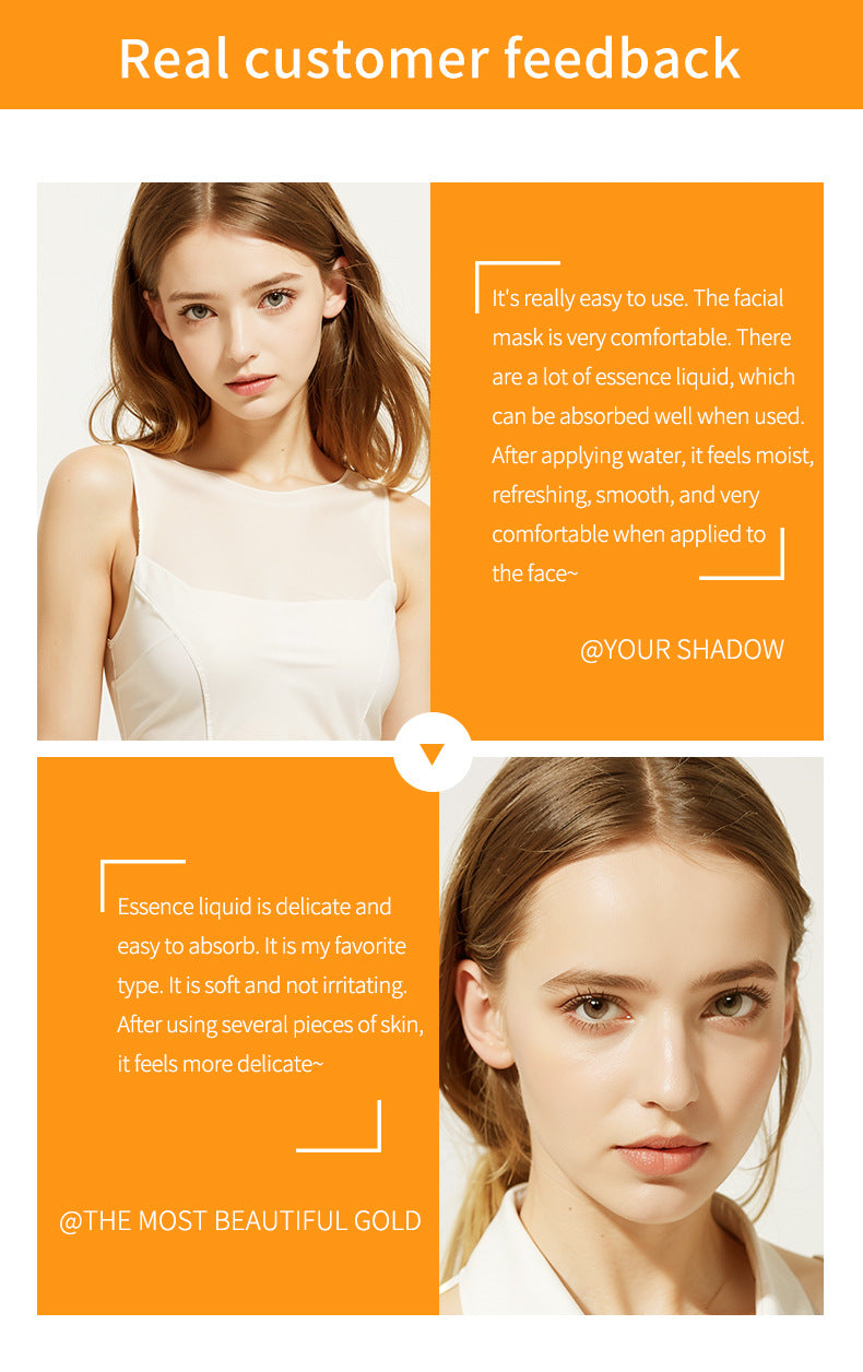 VC Facial Mask ZOZU Vitamin C Hydrating Moisturizing and Nourishing foreign trade skincare products live wholesale - 图片 15