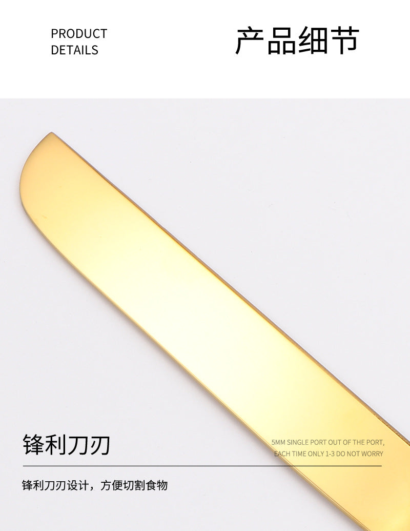 Stainless Steel Cake Knife and Spatula Set for Home Use gold Bread Knife and Spatula Restaurant Pizza Dessert Spatula Baking Utensils - 图片 16