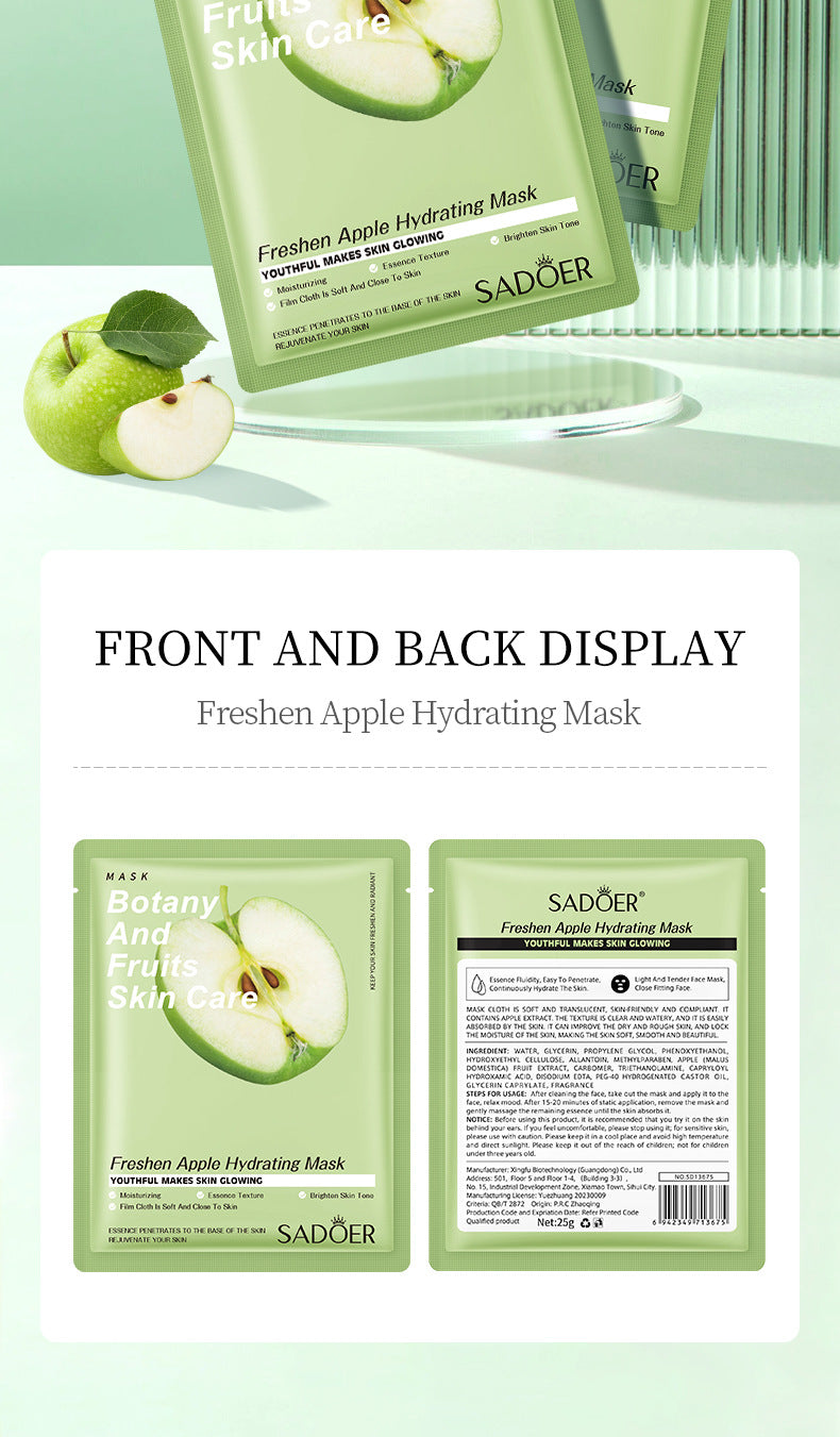 Fruit Mask SADOER Avocado Rose Hydrating Moisturizing Tablets Cross-border Foreign Trade Skincare Wholesale - 图片 49