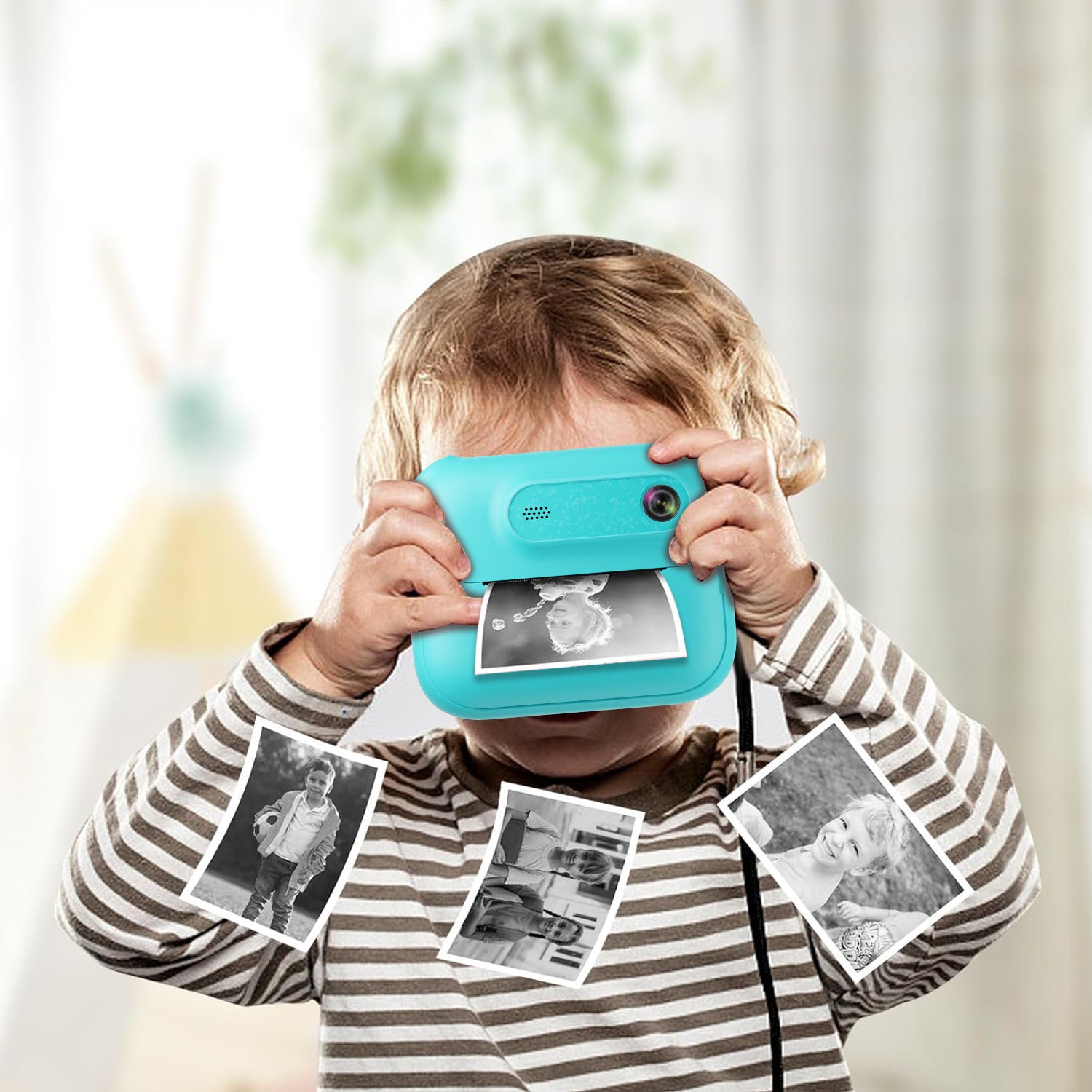 Hot-selling Polaroid Camera Children's Toy Can Take Photos and Print Black and White Photos Directly with Built-in - 图片 10