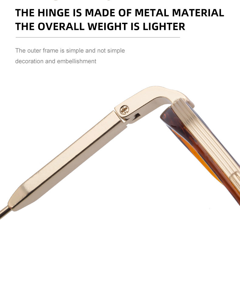 2025New Small Frame Glasses Men Double Beam retro Sunglasses Men's High Sense Full Frame Sunscreen Sunglasses shades - 图片 22