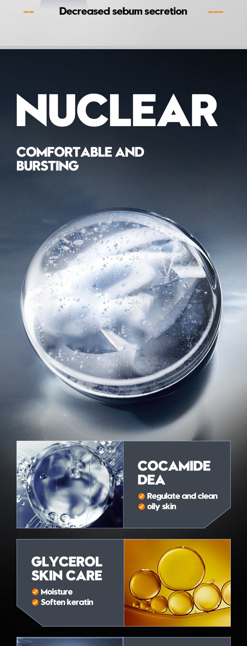 Men's Body Wash SADOER Thick Foam Cleansing Body Fragrance Shower Gel Cross-Border Wholesale - 图片 10