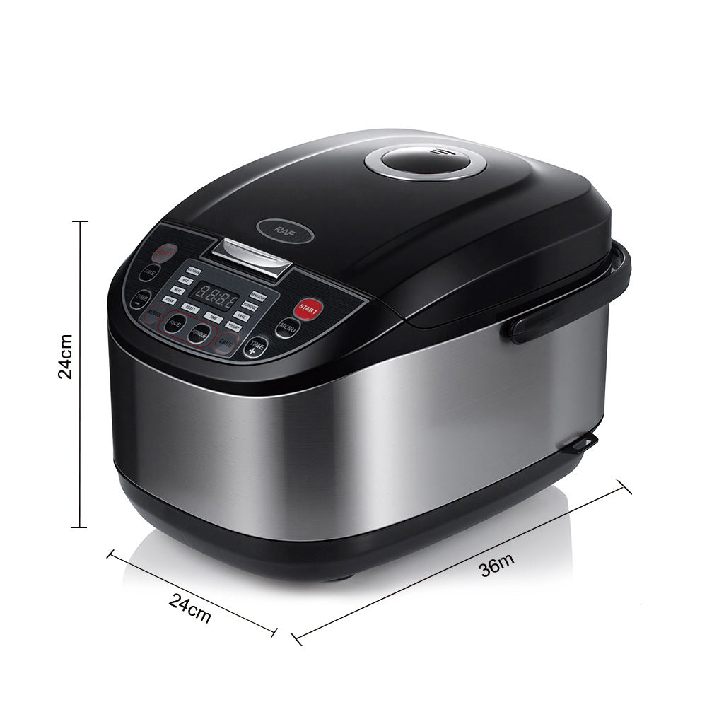 RAF European Standard Rice Cooker Smart6L Fully Automatic Health-Preserving Household Stainless Steel Rice Cooker Multi-Functional900w - 图片 14