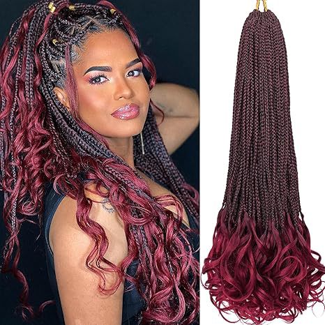 TEMU Hot-selling Synthetic Three-strand Braid Loose Tail Three-strand Braids French Curly Braiding Hair - 图片 11