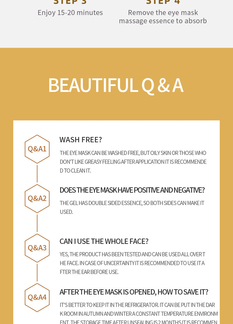 Eye Mask Box Set SADOER Hydrating and moisturizing eye care products Cross-Border Foreign Trade Live Wholesale - 图片 25