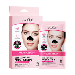 Bamboo Charcoal Women's Nose Strips SADOER Deep Cleansing Blackhead Removal Nose Strips  Wholesale