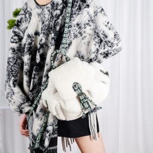 Korean Version Commuting Versatile Casual Mini Backpack Autumn Winter New Plush Double Shoulder Bag for Female Students Class Bag