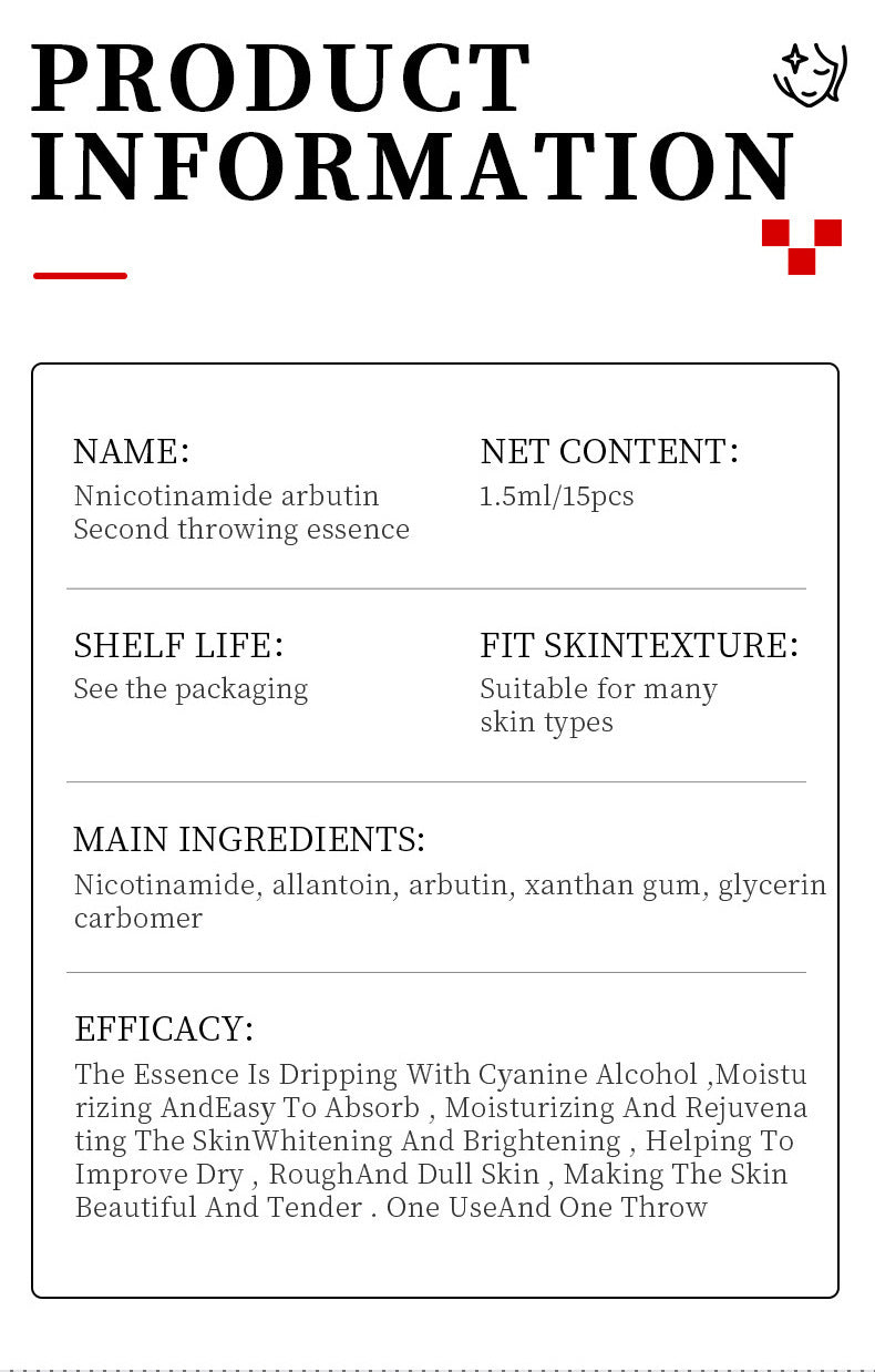 Niacinamide Arbutin Set SADOER Whitening, hydrating, and moisturizing skincare products wholesale - 图片 25