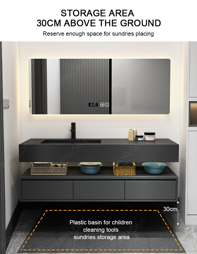 Modern Style Bathroom Vanity Cabinets With Light for Home/hotel - 图片 16