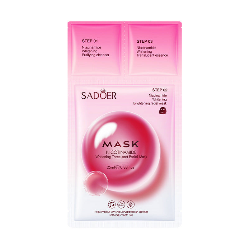 Trilogy Mask SADOER Hyaluronic Acid Firming Acne Removal Hydrating Beauty Mask Cross-Border Wholesale - 图片 7