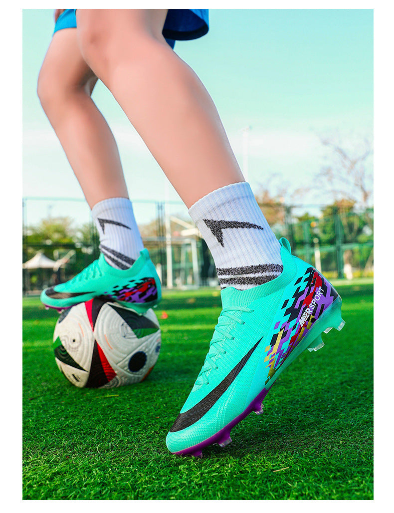 New Large Size Long Spike Football Shoes Low Top Youth Competition Training Student Football Sports Shoes - 图片 41