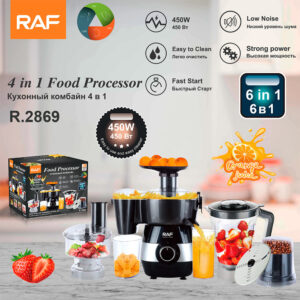 RAF European Standard Stainless Steel Juicer Food Processor Fruit Juicer Extractor Juice Separator R.2869