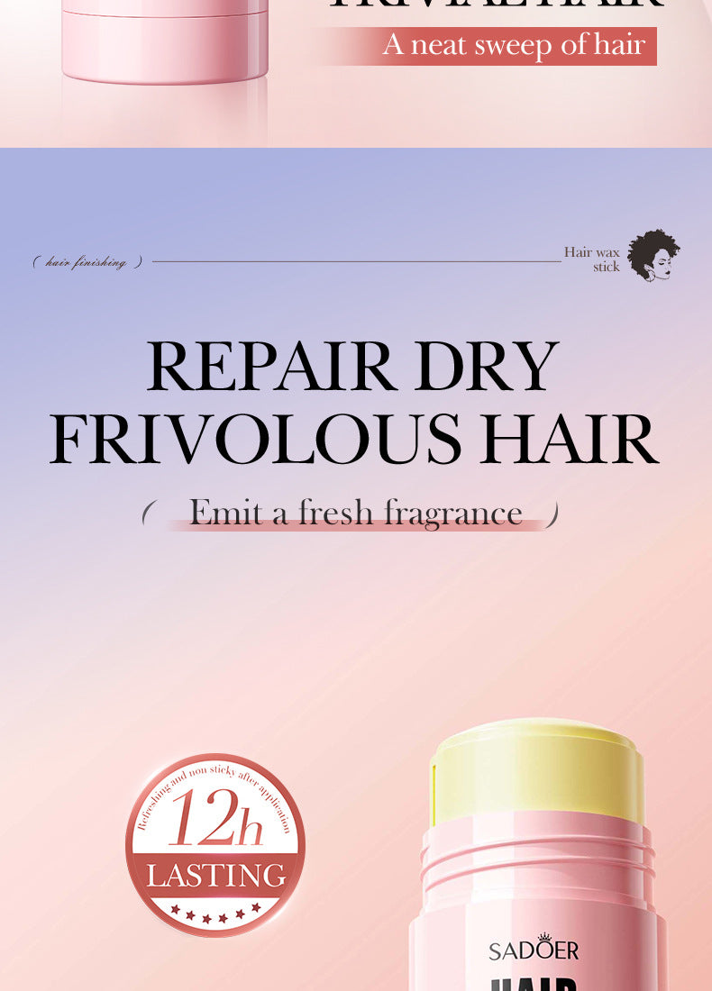 Fine Hair Styling Stick30g SADOER Styling Liquid for Taming Messy Hair Cross-Border Wholesale - 图片 8