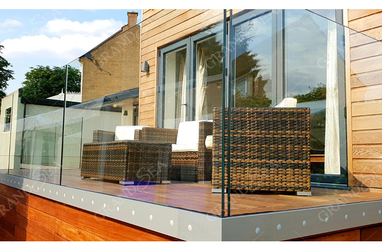 Contemporary Design Aluminum Glass Clamp Balcony Balustrades Handrail for Apartment Use - 图片 8