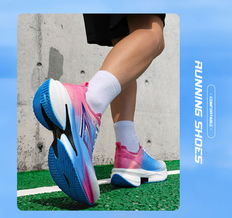 Spring Running Shoes Professional Physical Test Student Middle School Entrance Exam Field Training Shoes Carbon Plate Sports Casual Shoes Shock Absorption Men's Shoes - 图片 15