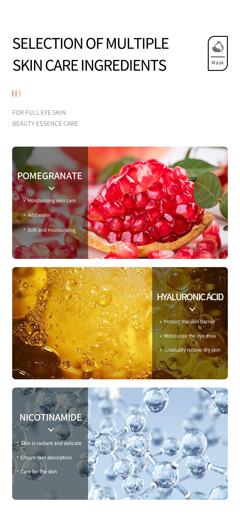 Eye Mask SADOER Caviar Eye Mask Pack Moisture replenishment Cross-border Foreign Trade Skincare Wholesale - 图片 43