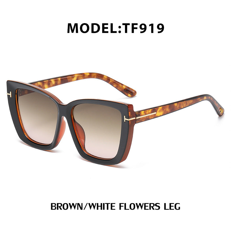 European and American Fashion Cat Eye Sunglasses for Women with High-end Feel Korean Style T Fashionable Sunglasses for Women Wholesale - 图片 7