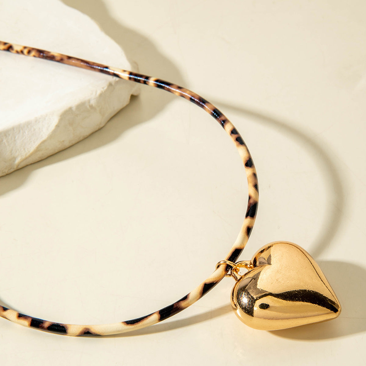 European and American Style Ocean-themed Cross Conch Starfish Pendant Leopard Print Exaggerated Necklace Collarbone Chain Jewelry - 图片 74