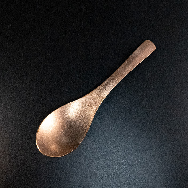 Pure Titanium Spoon Household Uncoated Ice Flower Craft Outdoor Pure Titanium Soup Spoon Hot Pot Wide Spoon High Temperature Coloring Titanium Soup Spoon - 图片 8