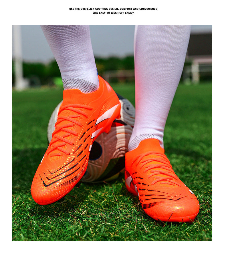 2025New Football Shoes for Men and Women, Youth Students, Fashionable and Comfortable, Long Spikes, Low-top, Factory Direct Sale - 图片 38