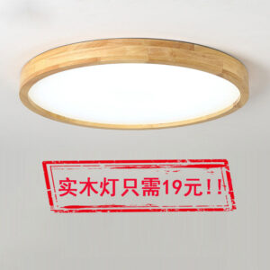 Log led Ceiling Lamp Living Room Balcony Tatami Wabi-Sabi Style Japanese Style Wood Art Corridor Nordic round bedroom