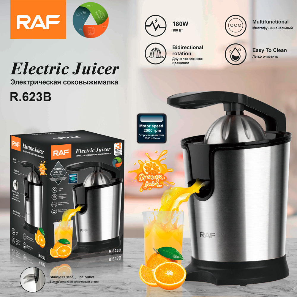 RAF EU Standard Freshly Squeezed Electric Orange Juicer Original Freshly Squeezed Pure Fruit Orange Juicer Fully Automatic Household Separator - 图片 10