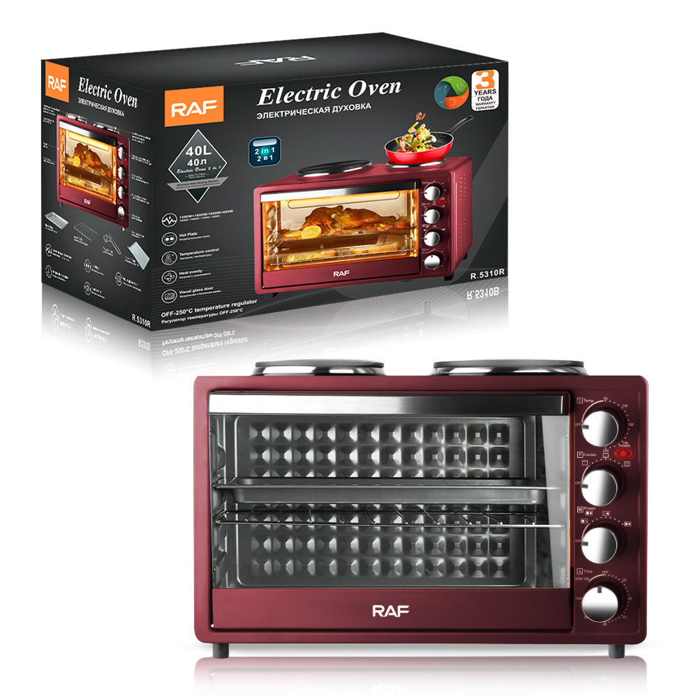 RAF Specially designed for European and American standard electric ovens and electric stoves with dual burners40L Large Capacity Top and Bottom Heating Home Oven - 图片 3