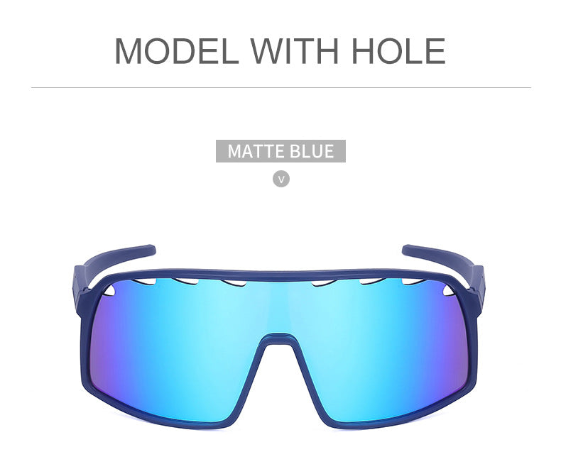 New Colorful Cycling Glasses for Men1998One-piece sunglasses European and American fashion outdoor sports sunglasses - 图片 55