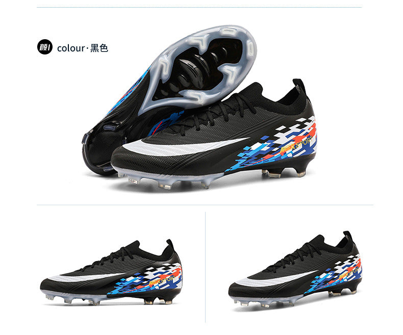 New Large Size Long Spike Football Shoes Low Top Youth Competition Training Student Football Sports Shoes - 图片 48