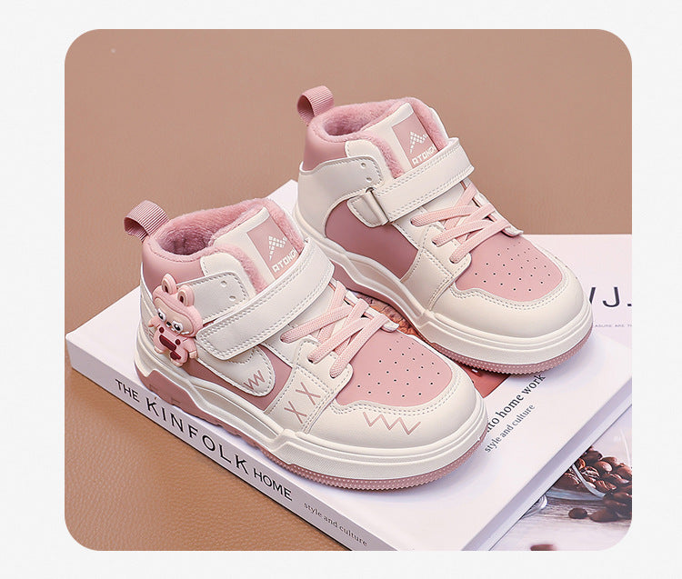 Fashion Doll Labubu Girls' Shoes Princess Shoes2025New Autumn Children's Soft Sole Casual Sports Shoes - 图片 24