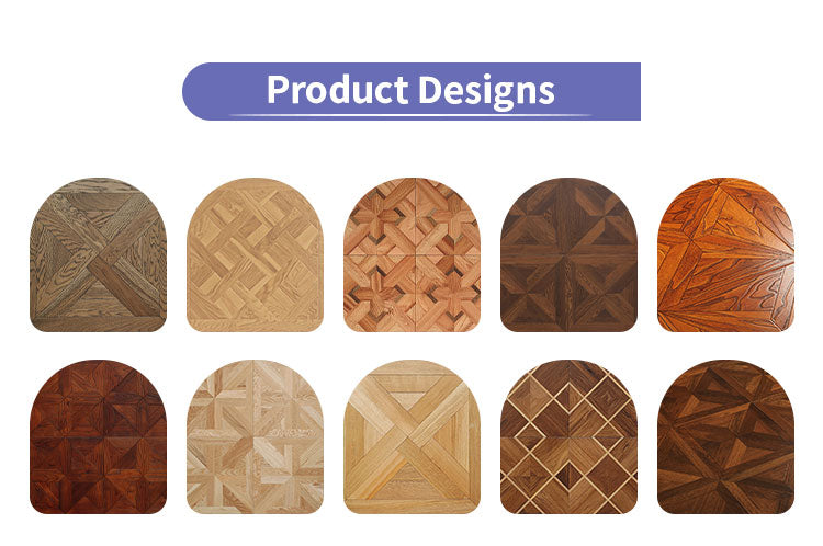 14mm Engineered Square Oak Parquet Wood Flooring | Custom Decorative Hardwood Tiles for Outdoor Interior Use-Waterproof - 图片 8