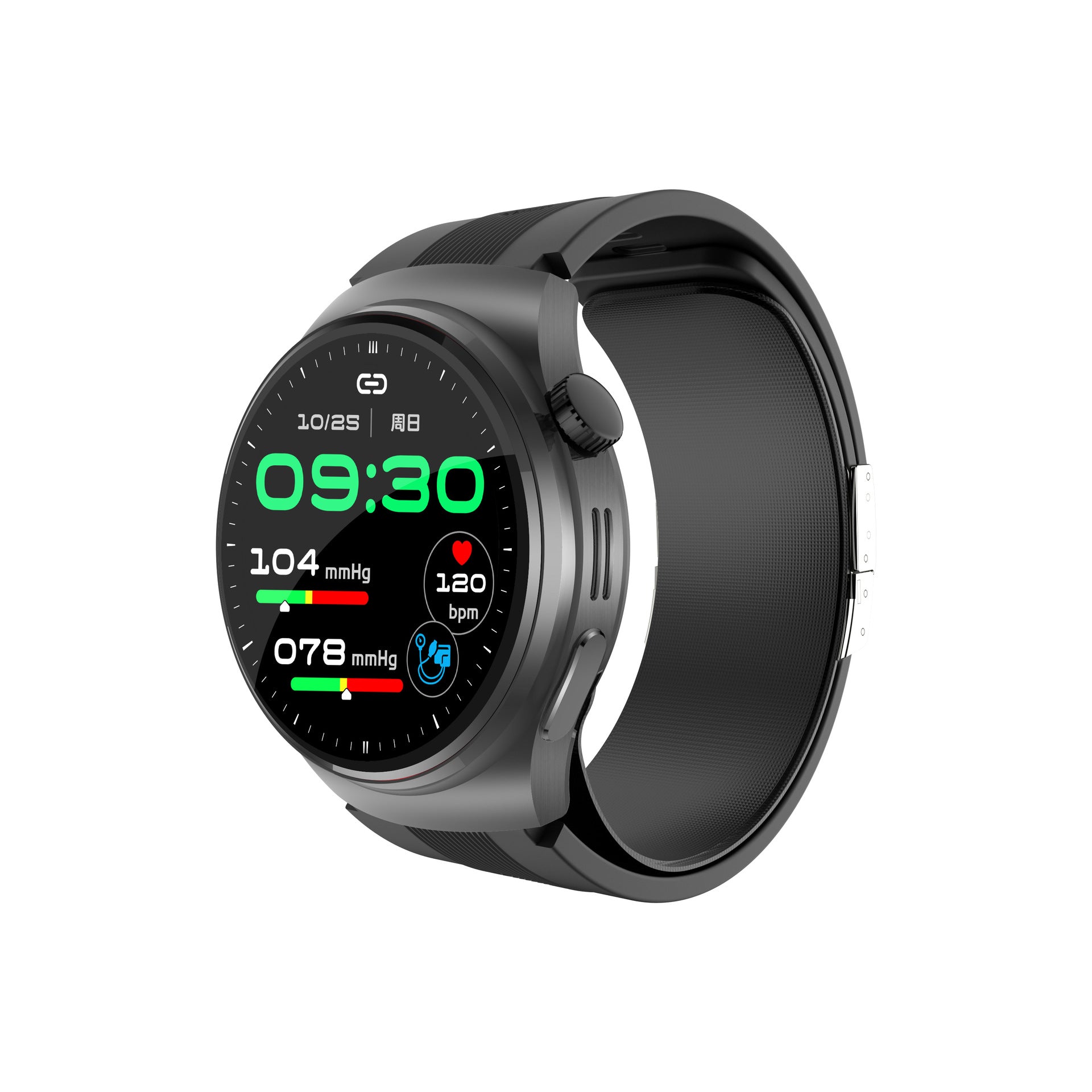 S18Air Pump Blood Pressure Smart Watch Airbag Blood Pressure Heart Rate Blood Oxygen Body Temperature Monitoring Smart Watch S28Health - 图片 4