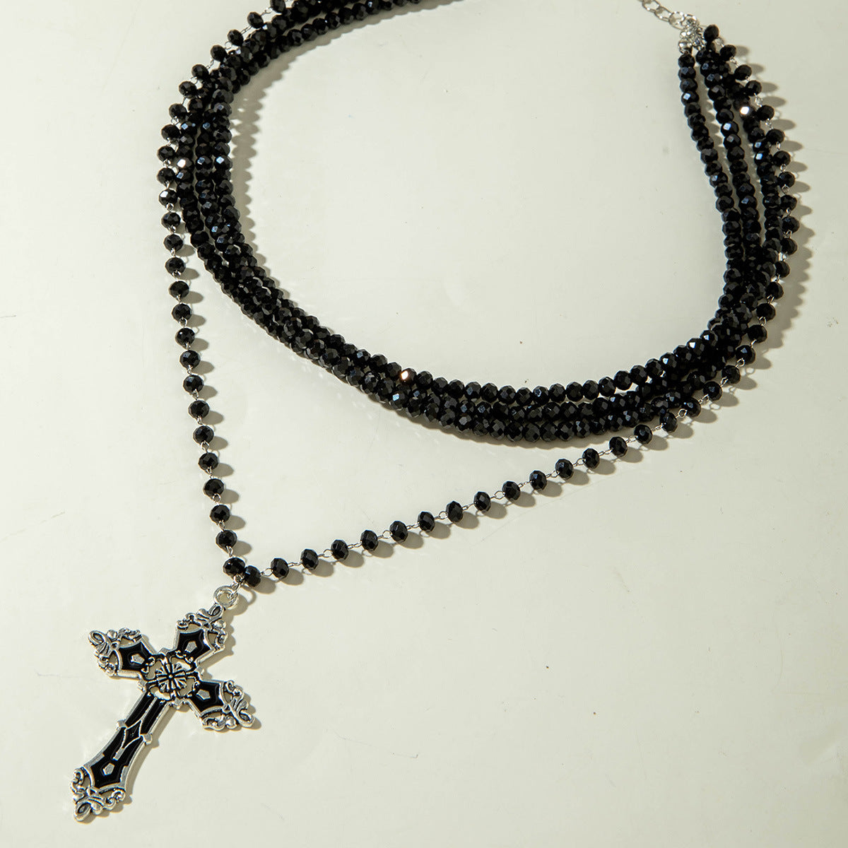 European and American Fashion Jewelry Beaded Tassel Double Layer Long Necklace Elegant Multi-layer Wear Y Type Necklace Ornament - 图片 30