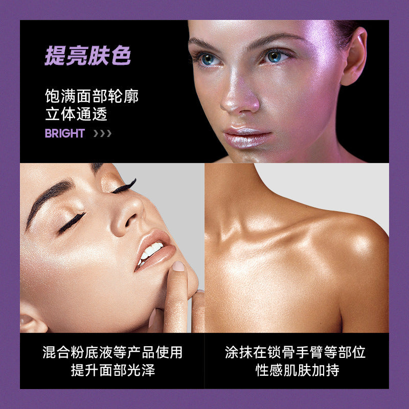 SHELOVES Highlight Liquid Contour Shadow Nose Shadow Diamond Brightening Liquid Face Body Highlight - 图片 3