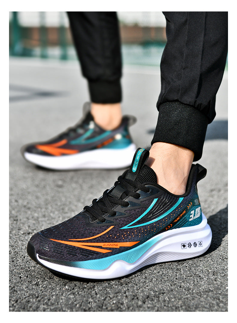 New Summer Lightweight Wear-resistant Men's Running Shoes Carbon Plate Non-slip Sports Shoes Casual Fashion Shoes - 图片 27