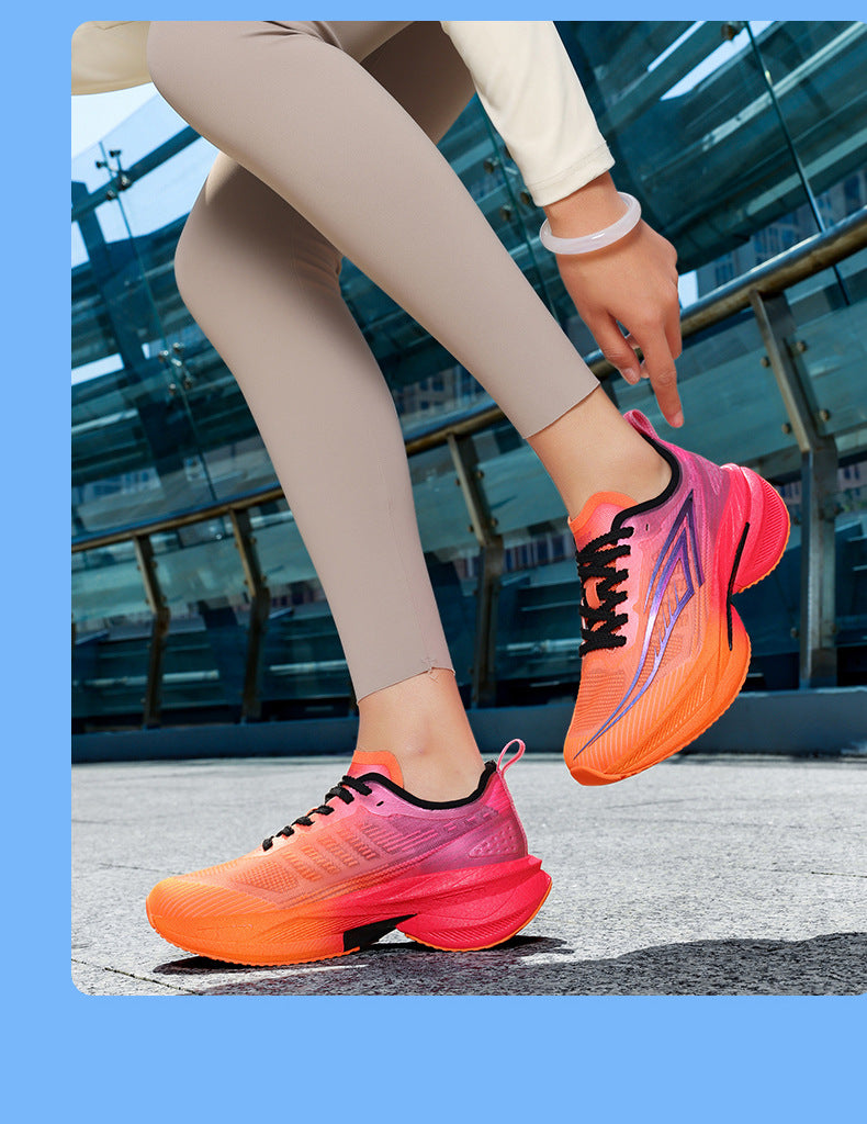 Spring Running Shoes Professional Physical Test Student Middle School Entrance Exam Field Training Shoes Carbon Plate Sports Casual Shoes Shock Absorption Men's Shoes - 图片 24