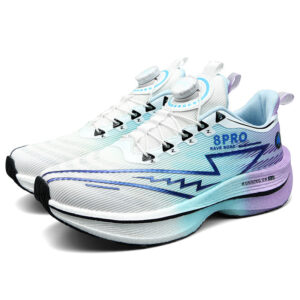 Red Rabbit8pro Button Student Sports Shoes for Men and Women, Carbon Plate Lightweight Shock-Absorbing Running Shoes, Candy Colors