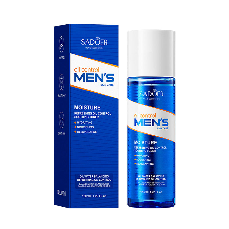 Cross-border toner120ml Men's Refreshing Oil Control Hydrating Moisturizing Water Cross-Border Wholesale - 图片 6