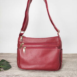 Mom's Handbag for Women2025New Genuine Leather Crossbody Bag Large Capacity Luxury Top Layer Cowhide Versatile for Middle-aged