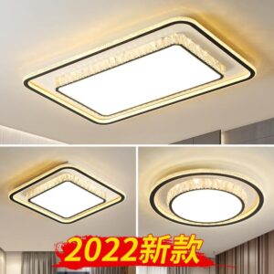 Wholesale Large Living Room Lamp2025New Year's Light Luxury Crystal led Ceiling lamp simple modern elegant bedroom lighting fixture