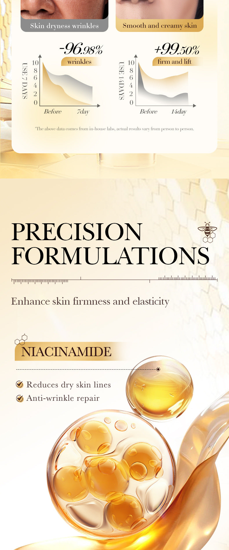 Bee Venom Firming Mask SADOER Anti-wrinkle moisturizing cream cross-border foreign trade wholesale - 图片 11