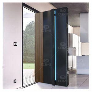 Luxury Hide Pivot Hinge System Steel Wood Anti Theft Pivot Door Solid Wood Prehung Composite Pivot Entry Wooden Doors