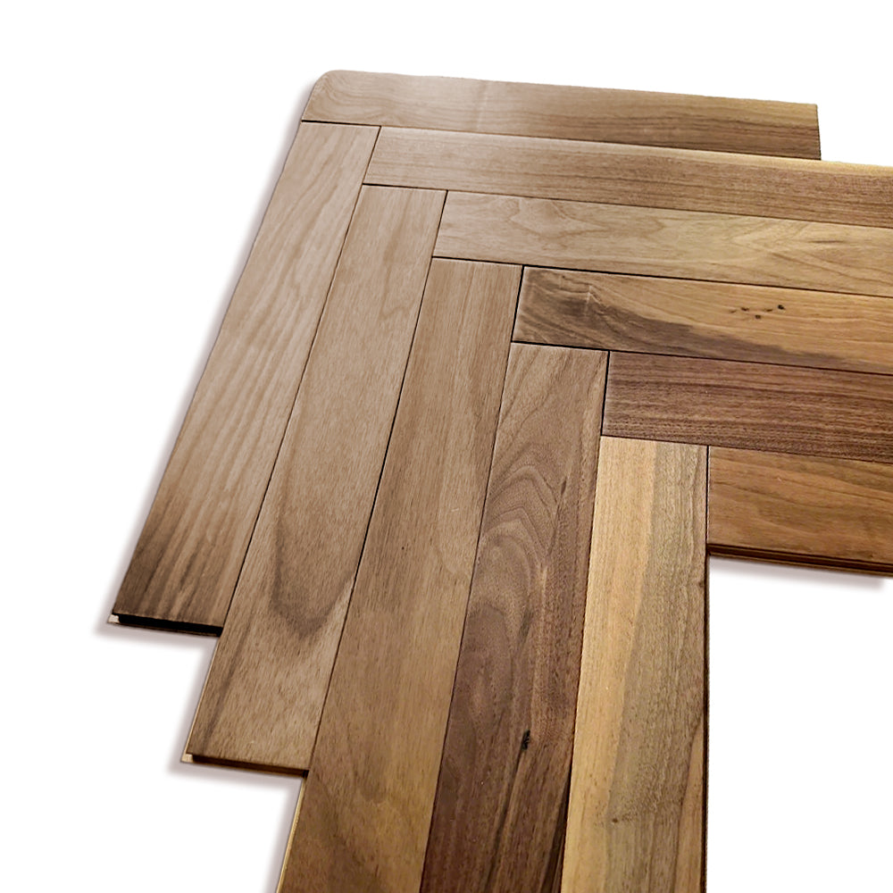 Customizable 18mm Herringbone Black Walnut Engineered Flooring | Waterproof Luxury Outdoor & Villa Modern Interior Projects - 图片 3