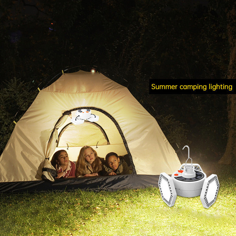 Outdoor LED Tent Light Camping Light with Remote Control Three-Leaf Bulb Emergency Light for Home Power Outage - 图片 24
