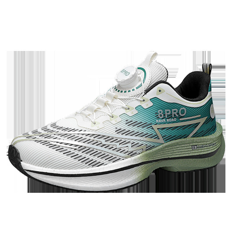 2025New8pro Full Palm Carbon Plate Racing Shock Absorption Running Shoes Men and Women Couples Rotating Buckle Youth Shoes Sports - 图片 11