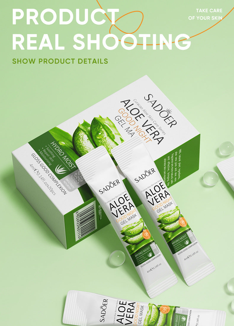 Aloe Vera Skincare Set SADOER Cleansing, hydrating, moisturizing, and nourishing foreign trade manufacturer wholesale - 图片 20