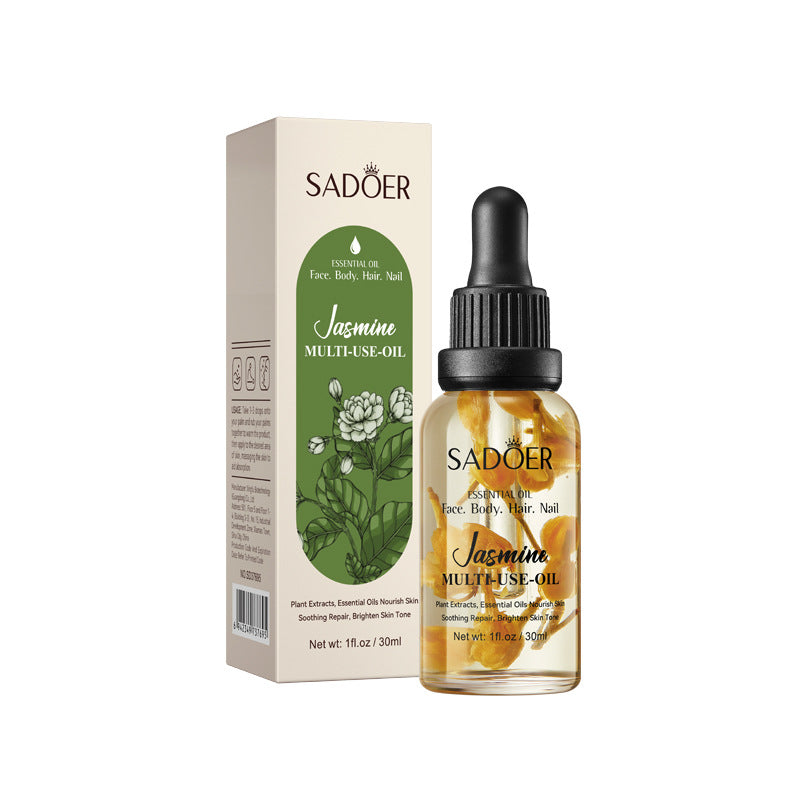 Cross-border Jasmine Dried Flower Massage Oil SADOER Moisturizing and rejuvenating skin body oil cross-border foreign trade wholesale - 图片 6